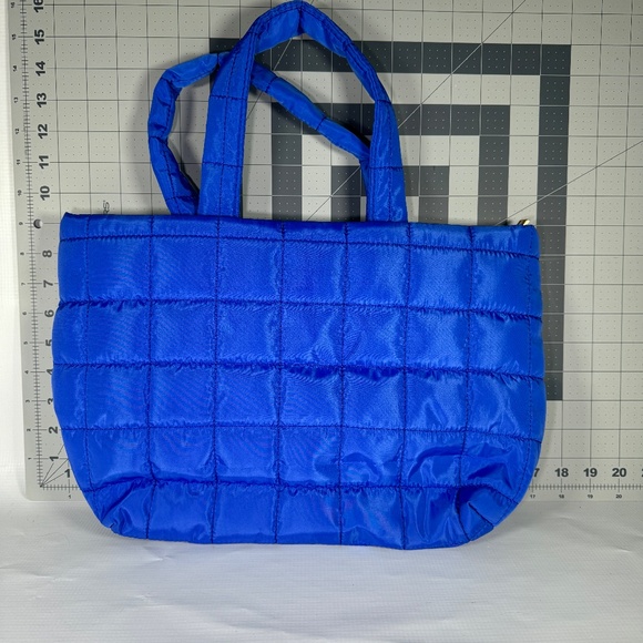 Electric Blue Quilted Tote - Picture 5 of 5